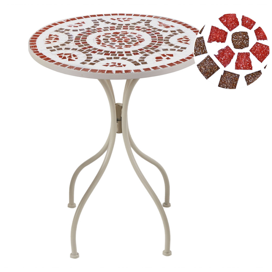 Stół ogrodowy biały spello