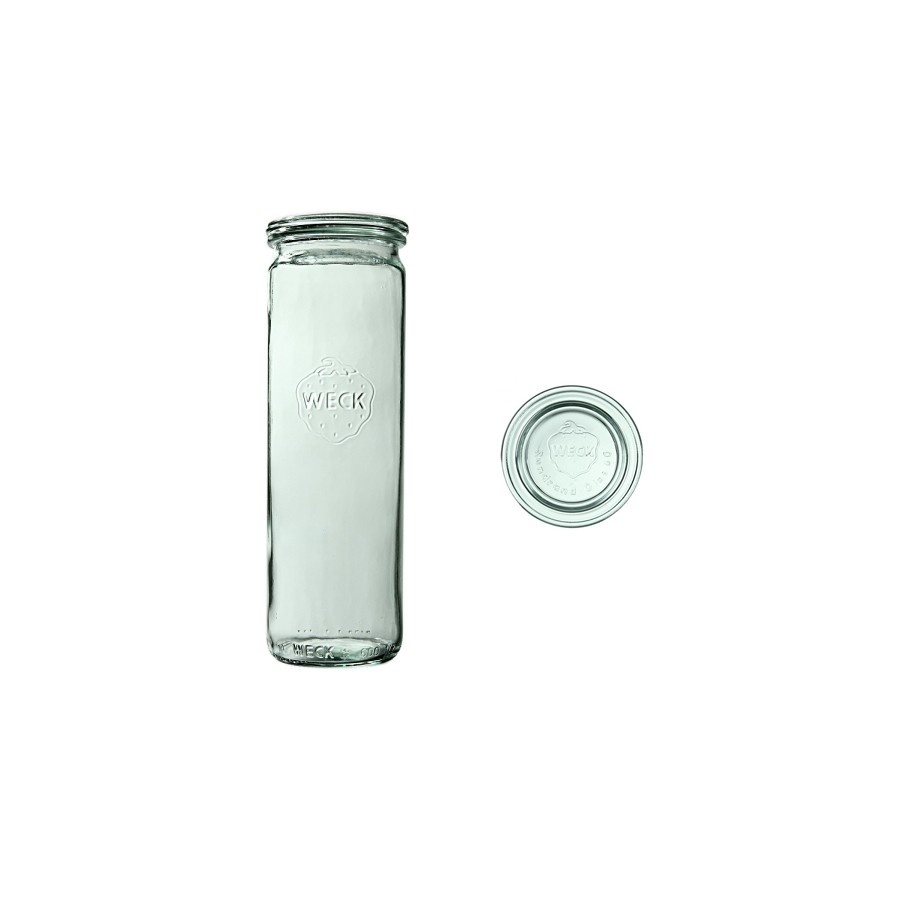 Słoik cylindryczny 600 ml z pokrywą - op. 6 szt