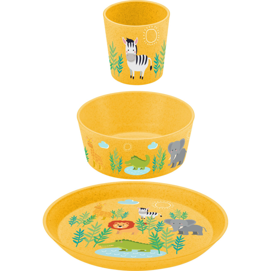 Zestaw naczyń dziecięcych 3 el. connect organic africa 1428681