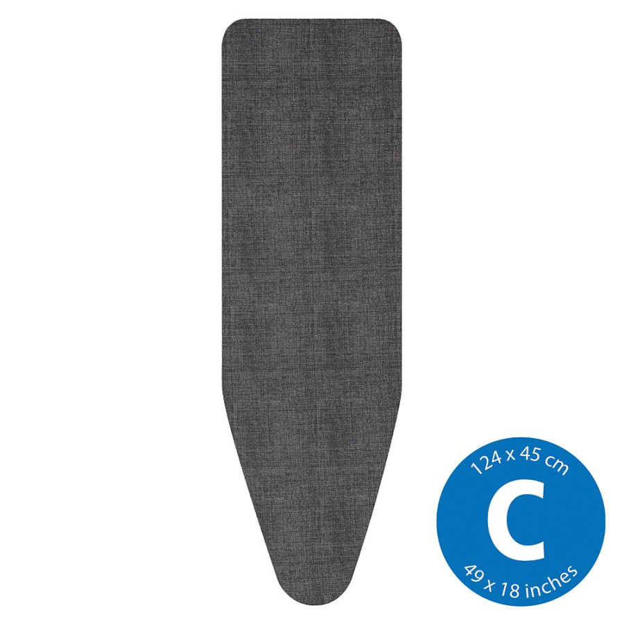 BRABANTIA - PerfectFit Set - Pokrowiec na deskę do prasowania - rozmiar C - Denim Black