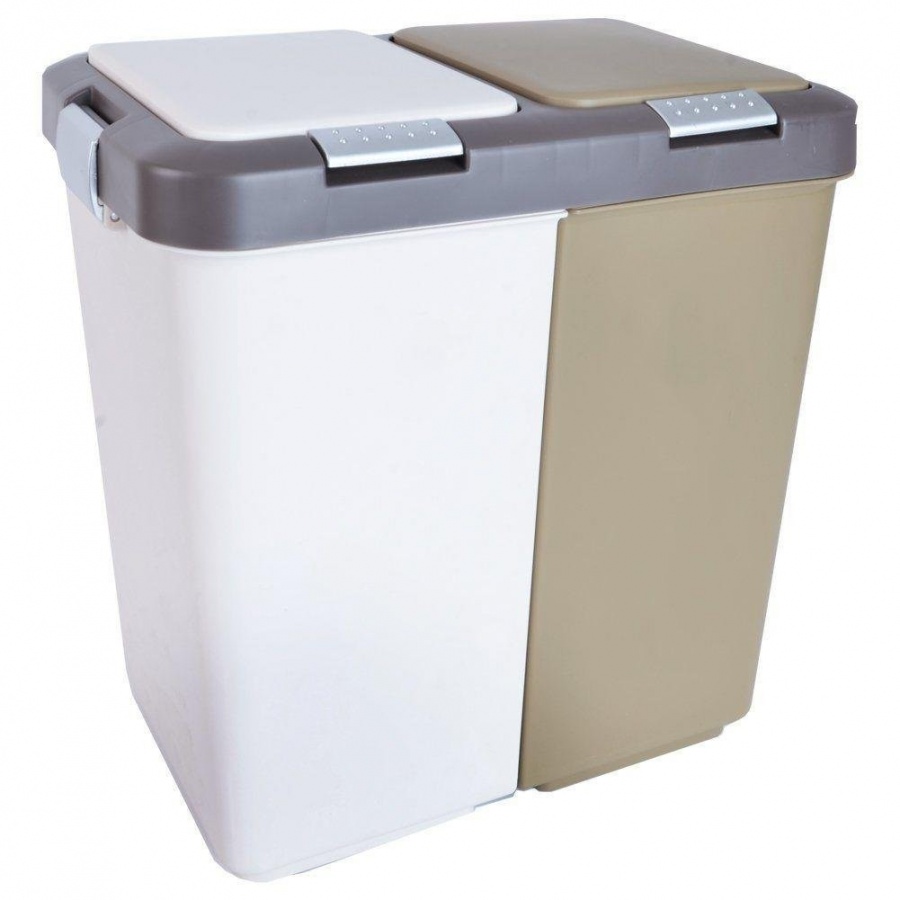 Kosz na odpady, śmieci, duo, do segregacji, 2x10 l
