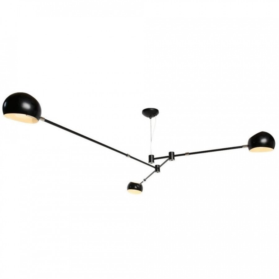Lampa wisząca astronomy-3 czarna 175 cm