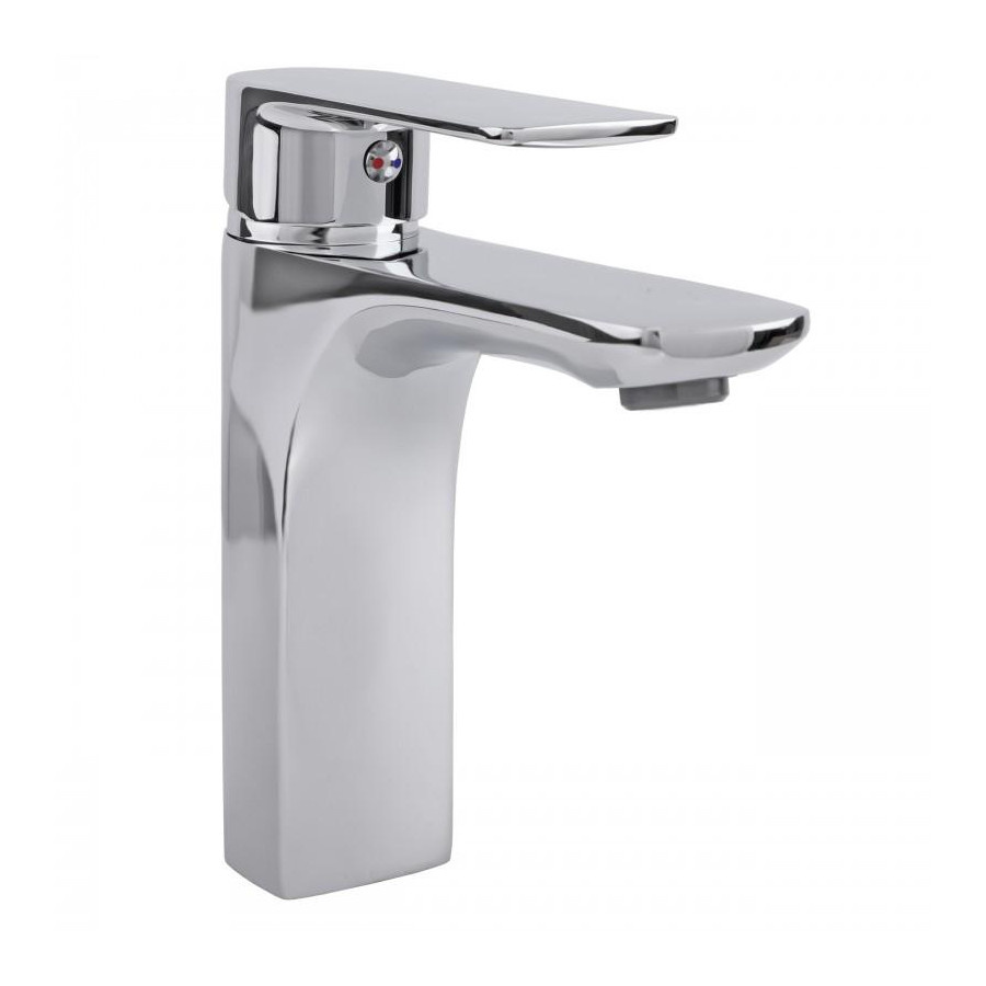 Bateria umywalkowa stojąca łazienkowa chrom - Yoka