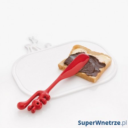 Nożyk do smarowania Koziol Yummi pomarańczowo-czerwony