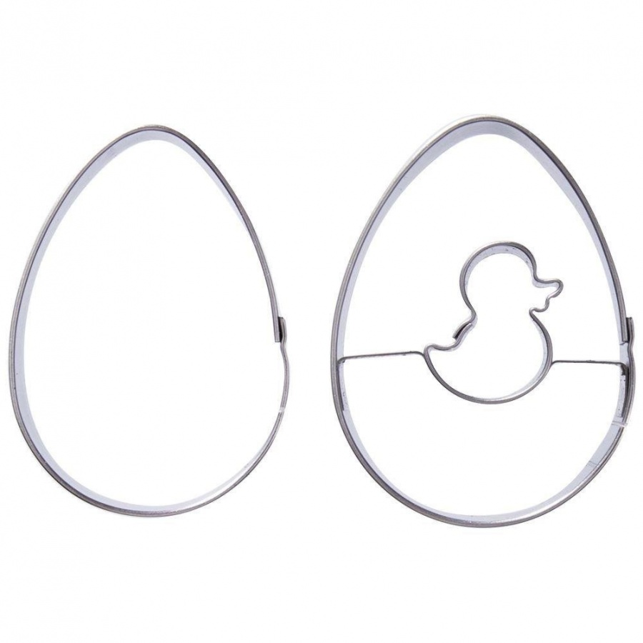 Wykrawacz cukierniczy, foremka do ciastek, pierników, jajko, zestaw, 2 sztuki