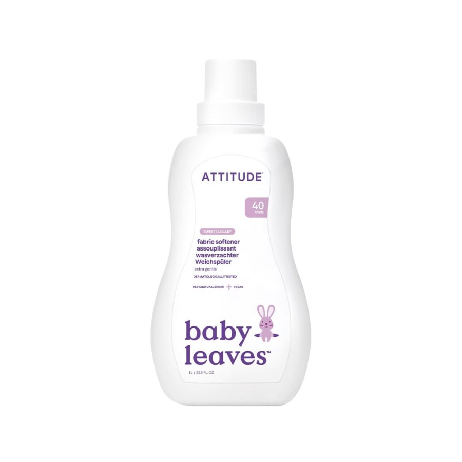 Attitude BABY LEAVES™, Sweet Lullaby, Płyn do płukania ubranek dziecięcych, 1L
