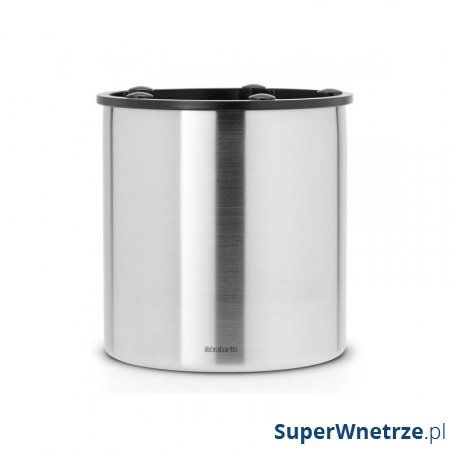 Pojemnik kuchenny na narzędzia 15,5cm Brabantia srebrno-czarny