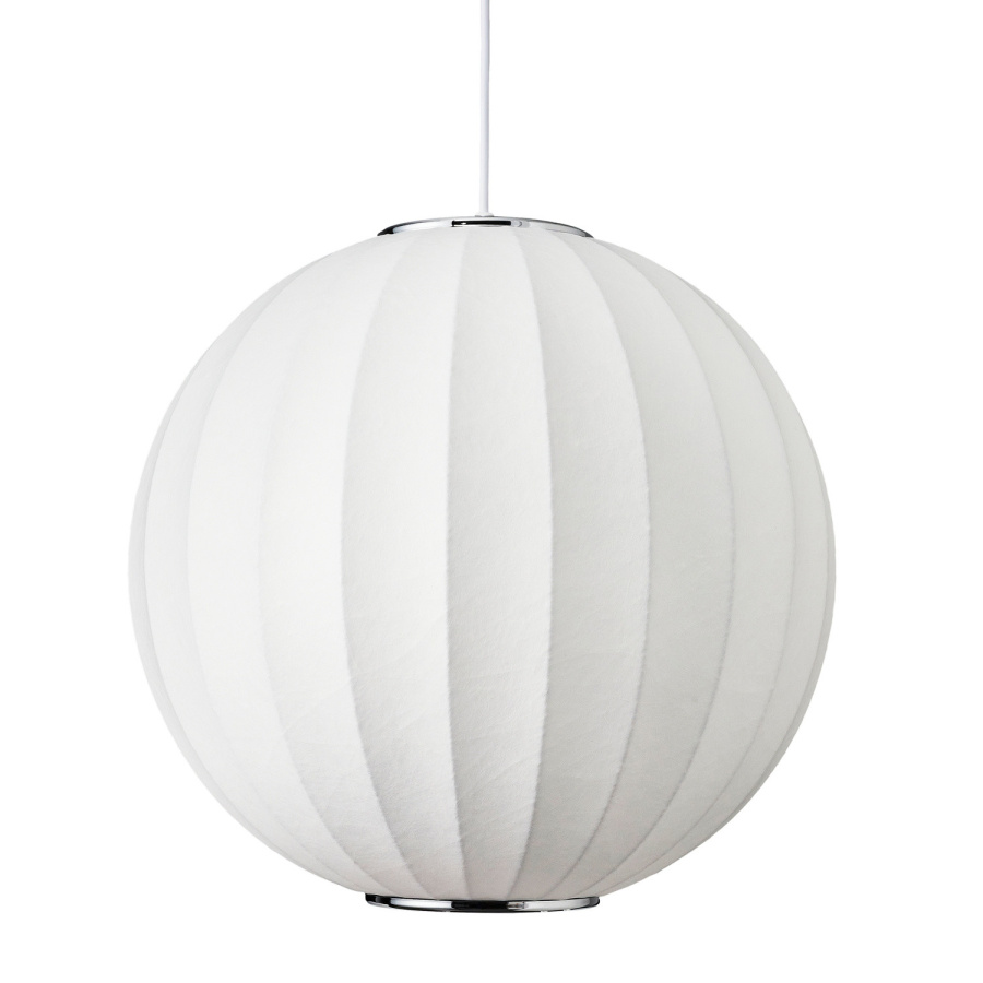 Lampa wisząca silk biała 40 cm