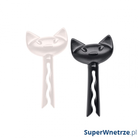 Klipsy do torebek 2 szt. Koziol Miaou czarno-białe