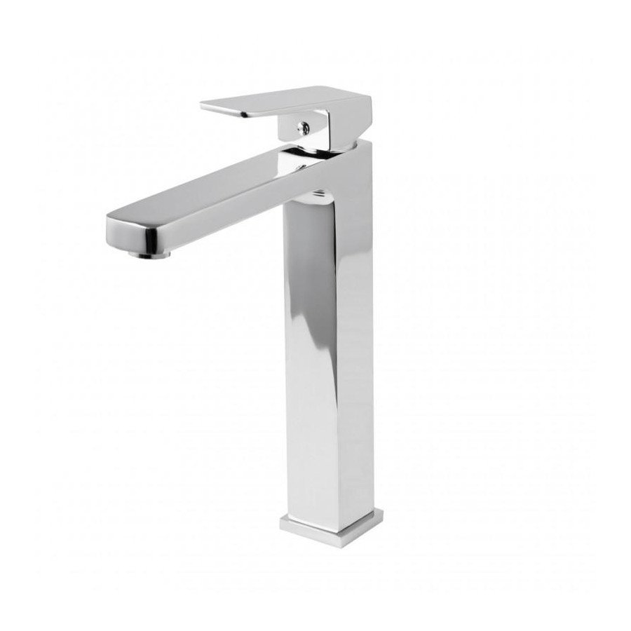 Bateria umywalkowa wysoka nablatowa kwadratowa łazienkowa - yoka