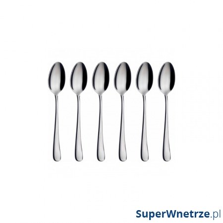 Zestaw 6 łyżeczek do moka 21x18x3 cm Casa Bugatti SETTIMOCIELO srebrny