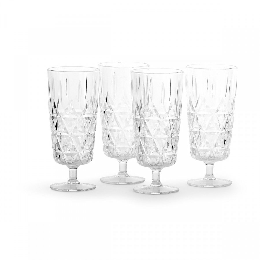 kieliszki piknikowe do szampana, akryl, 4 sztuki, 0,2 l