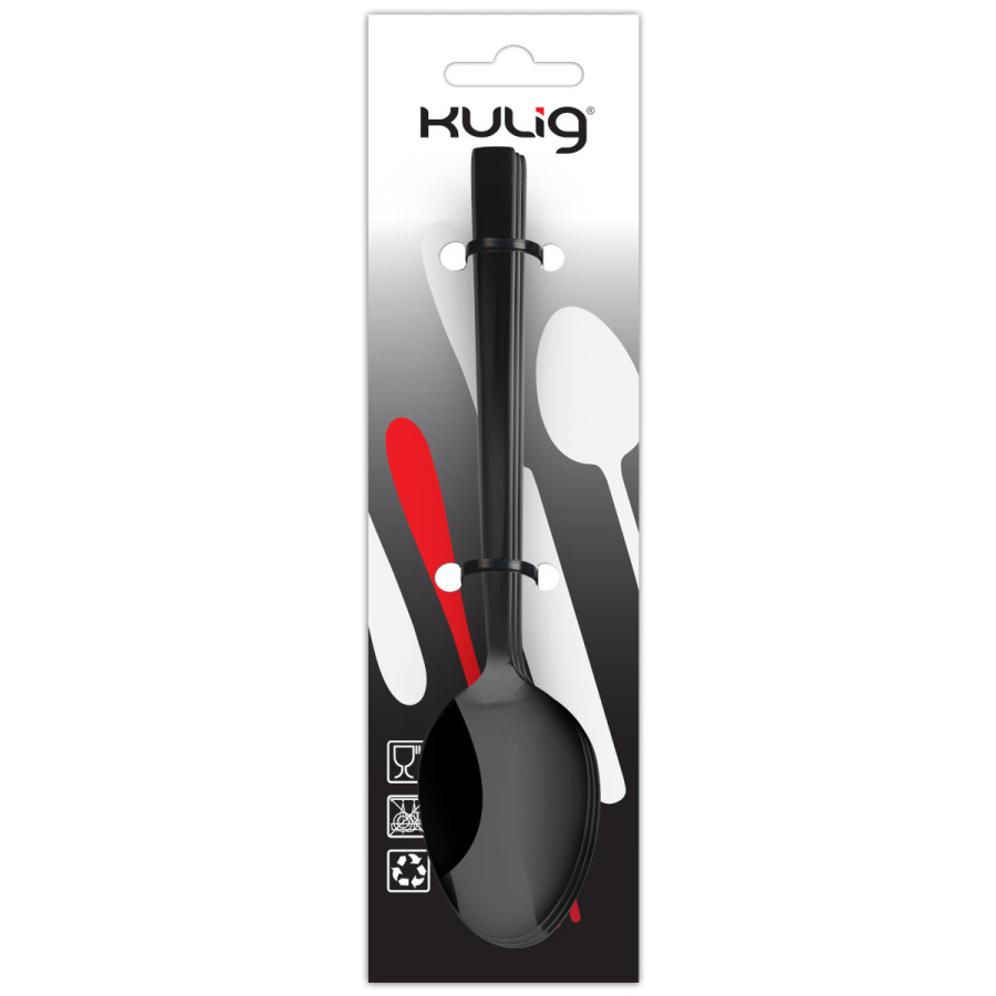 łyżeczka do herbaty piano shiny black 3 sztuki zawieszka 30848