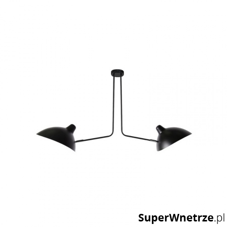 Lampa wisząca King Home Raven 2 biało-czarna