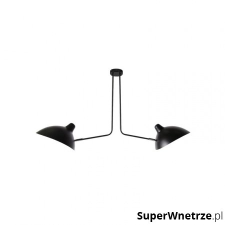Lampa wisząca King Home Raven 2 biało-czarna