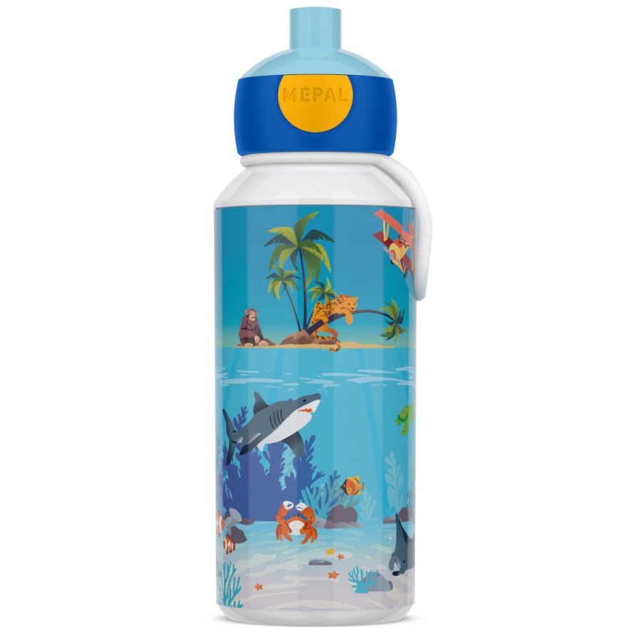 Butelka dla dzieci pop-up campus 400 ml tropical ocean 107410065410
