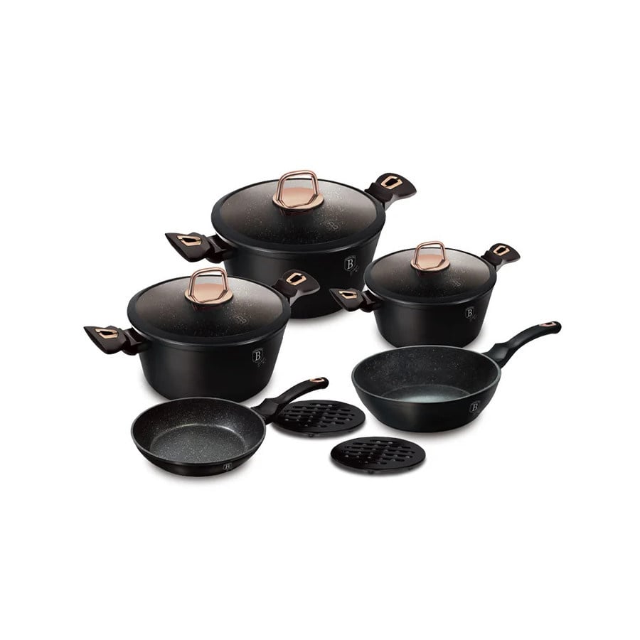 Zestaw garnków 10 el. BerlingerHaus Black Rose BH-8168