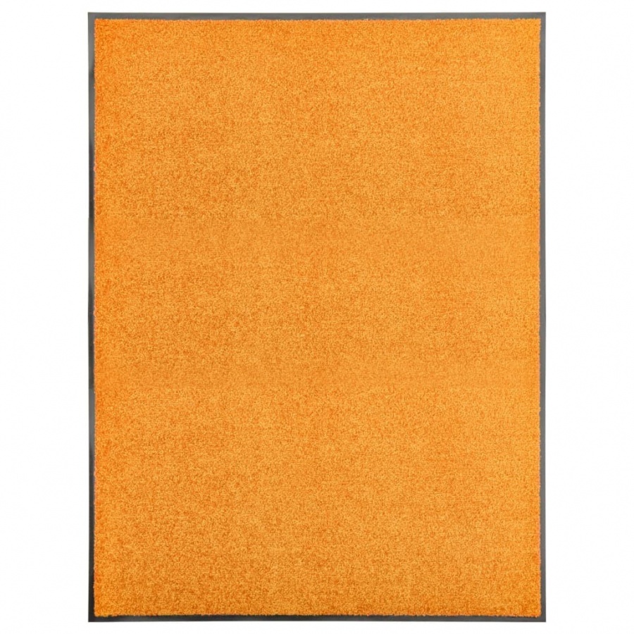 Wycieraczka z możliwością prania, pomarańczowa, 90 x 120 cm