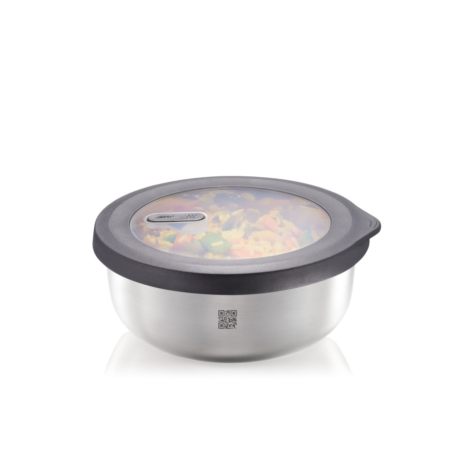 Stalowy pojemnik okrągły provido 1 ltr