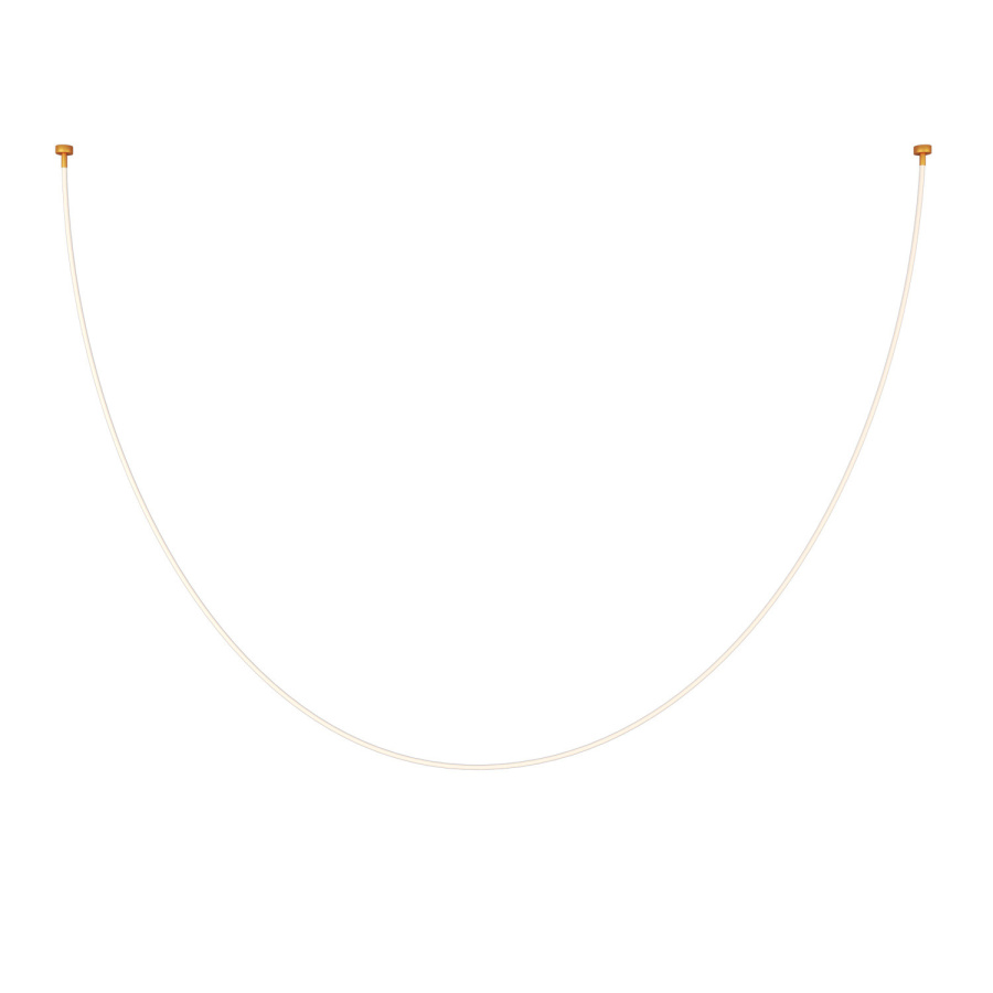 Lampa wisząca snake led wąż ledowy złota 400 cm