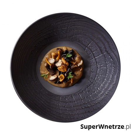 Talerz głeboki 24cm ARBORESCENCE czarny