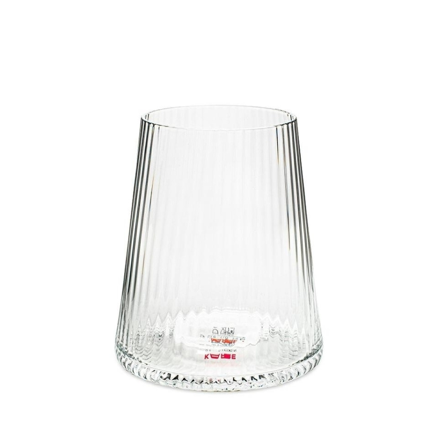 Kare szklanka riffle 440ml transparentna