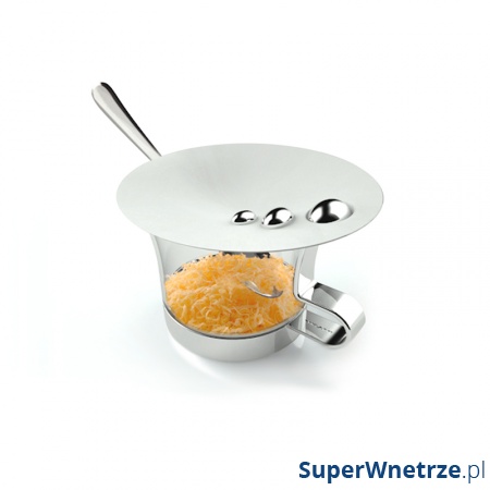 Pojemniczek z łyżeczką do tartego parmezanu Casa Bugatti Aqua