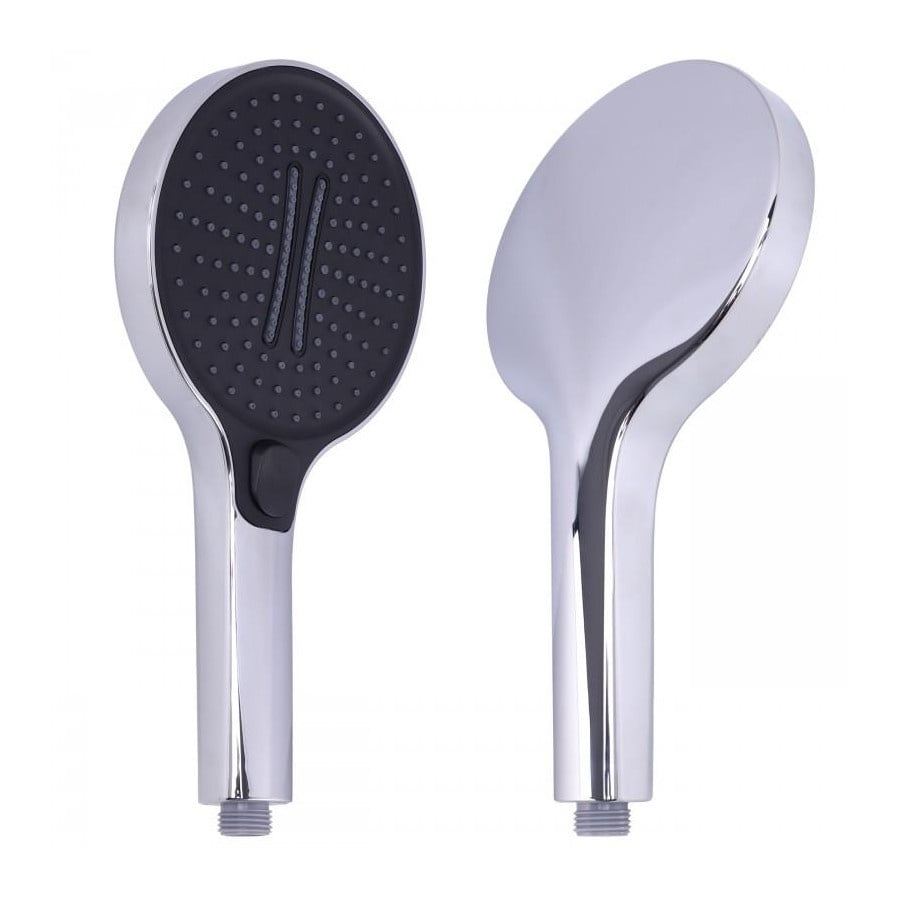 Słuchawka prysznicowa srebrna 3 funkcyjna uniwersalna natryskowa mocna duża - Yoka Home