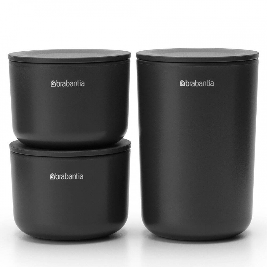 Zestaw pojemników 3-szt. ReNew ciemnoszary 281303