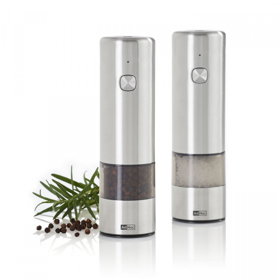 Zestaw elektrycznych młynków do pieprzu lub soli i.mill – stal nierdzewna