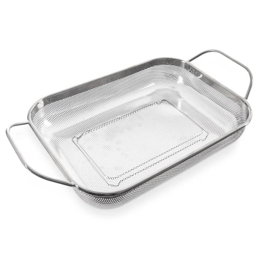 Cedzak kuchenny stalowy anett 43x25x9 cm