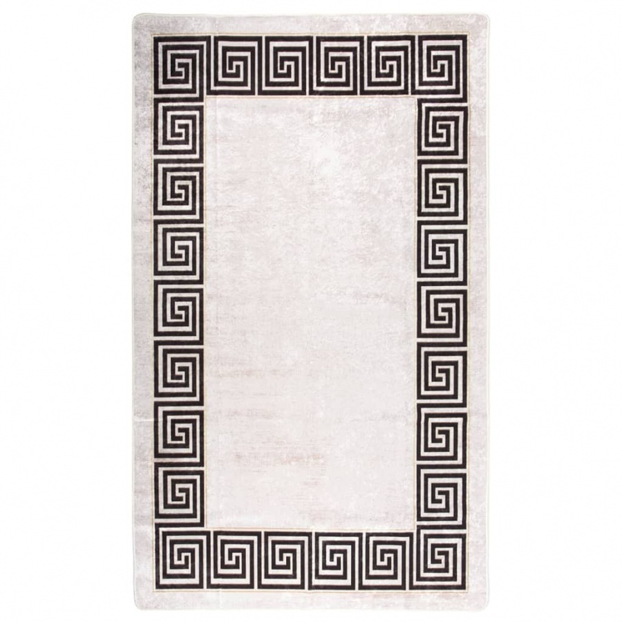 Dywan, możliwość prania, 120x180 cm, jasny beż, antypoślizgowy