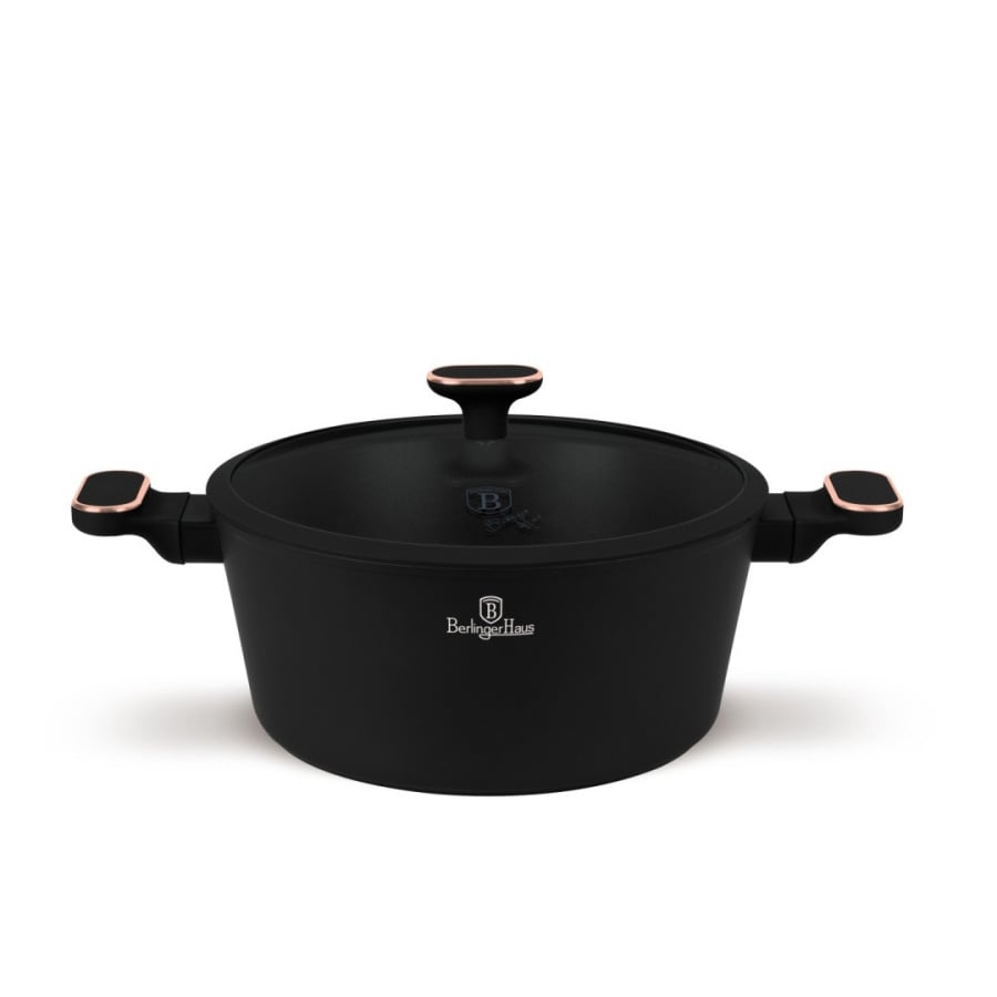 Garnek z pokrywką 28cm BerlingerHaus BH-8359 Black Rose