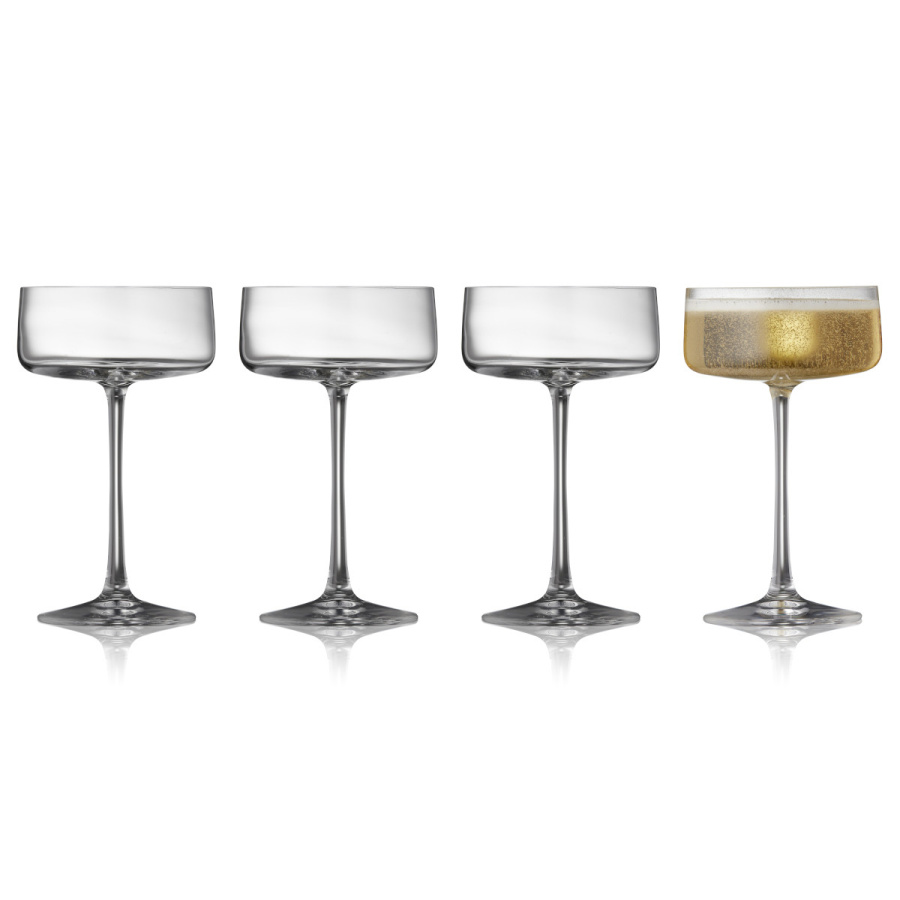 Kieliszki do szampana ze szkła kryształowego Zero 260 ml 4 sztuki 12269