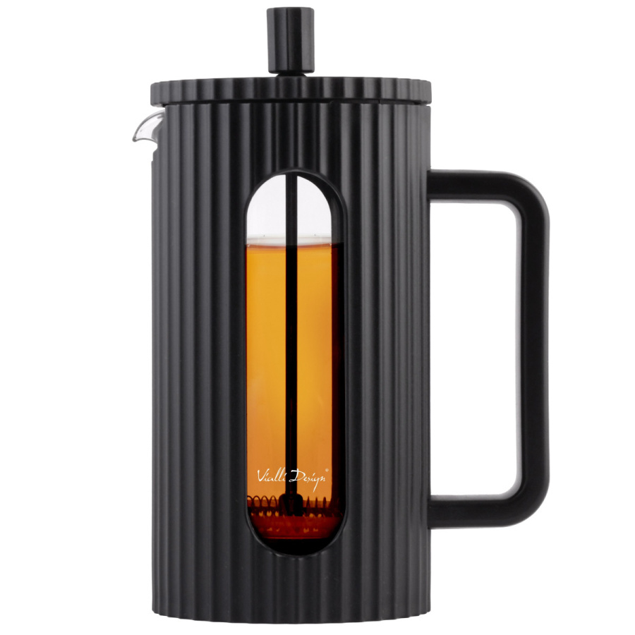 Zaparzacz do kawy i herbaty 1000 ml livio czarny 0725