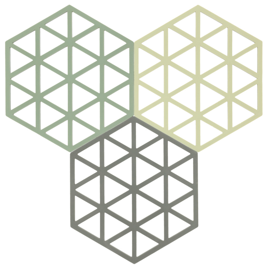 Podkładki pod naczynia 3 szt. triangles rosema/matc/taupe 32708