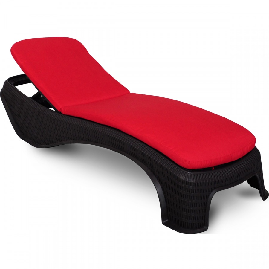 Poduszka na leżankę ogrodową 186x56cm Atlantic Bazkar czerwona