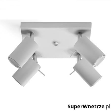 Plafon 15x25x25cm Sollux Lighting Ring4 biały