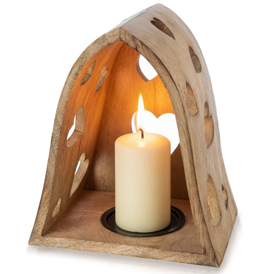 Świecznik serca MANGO 21x14,5x23,5 cm