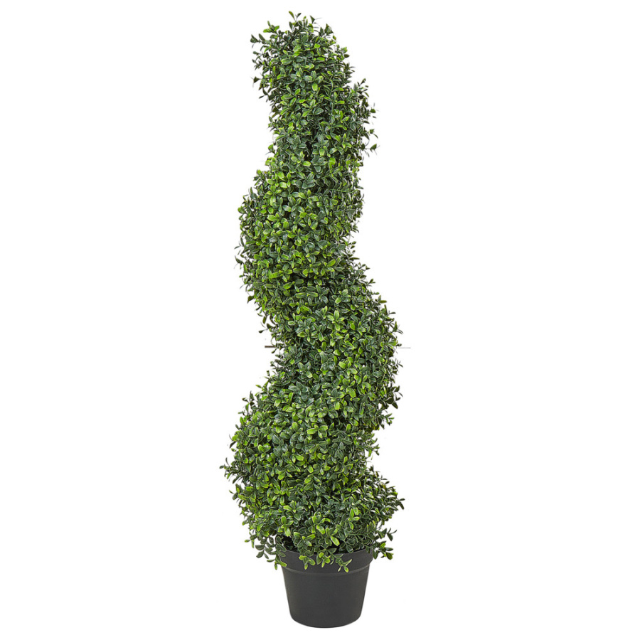 Sztuczna roślina buxus spiral tree 98 cm zielony