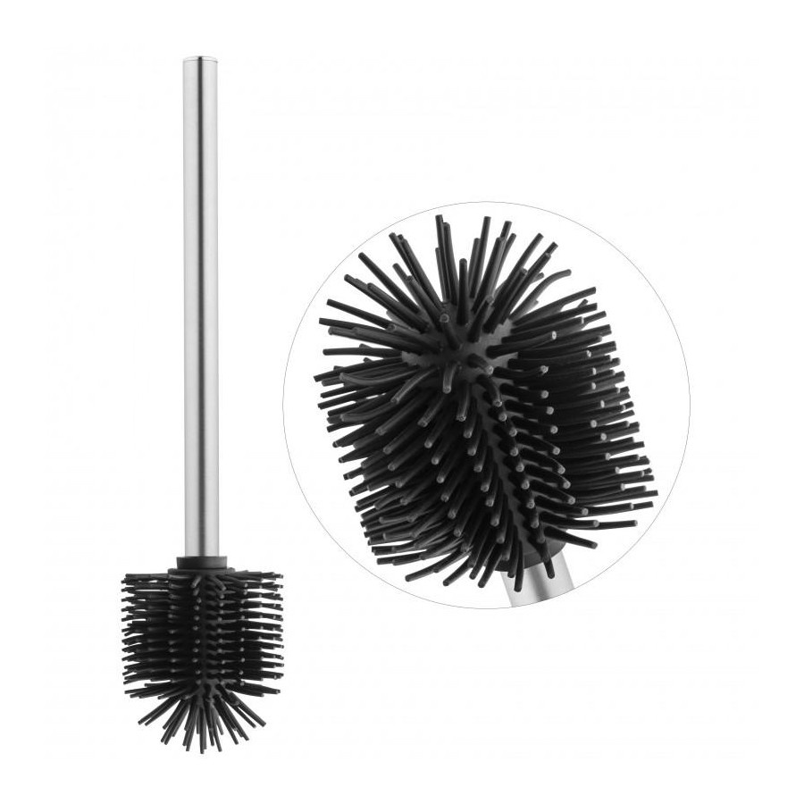 Zapasowa szczotka toaletowa do wc silikon czarna - Yoka