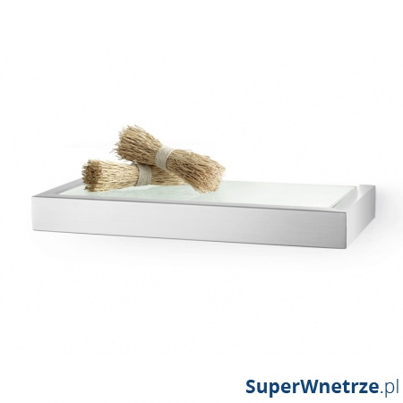 Półka łazienkowa szklana 26,5 cm Zack Linea