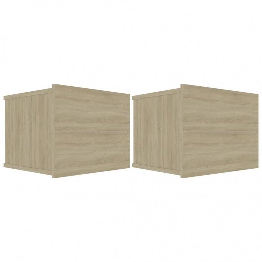 Szafki nocne, 2 szt., dąb sonoma, 40x30x30 cm, płyta wiórowa