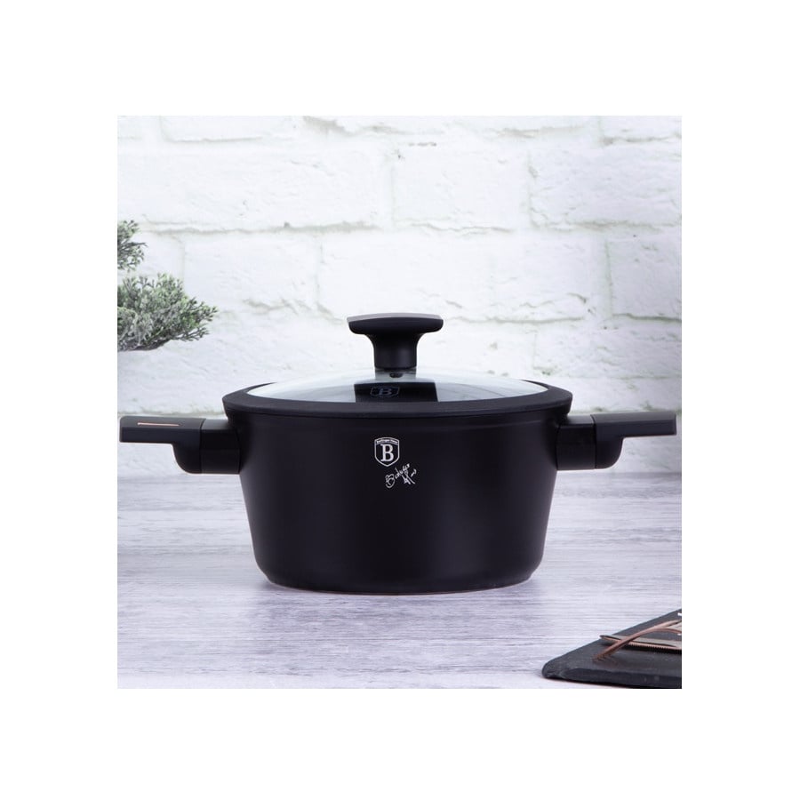 Garnek Tytanowy 20cm BerlingerHaus BH-7086 Monaco / Black Rose Collection