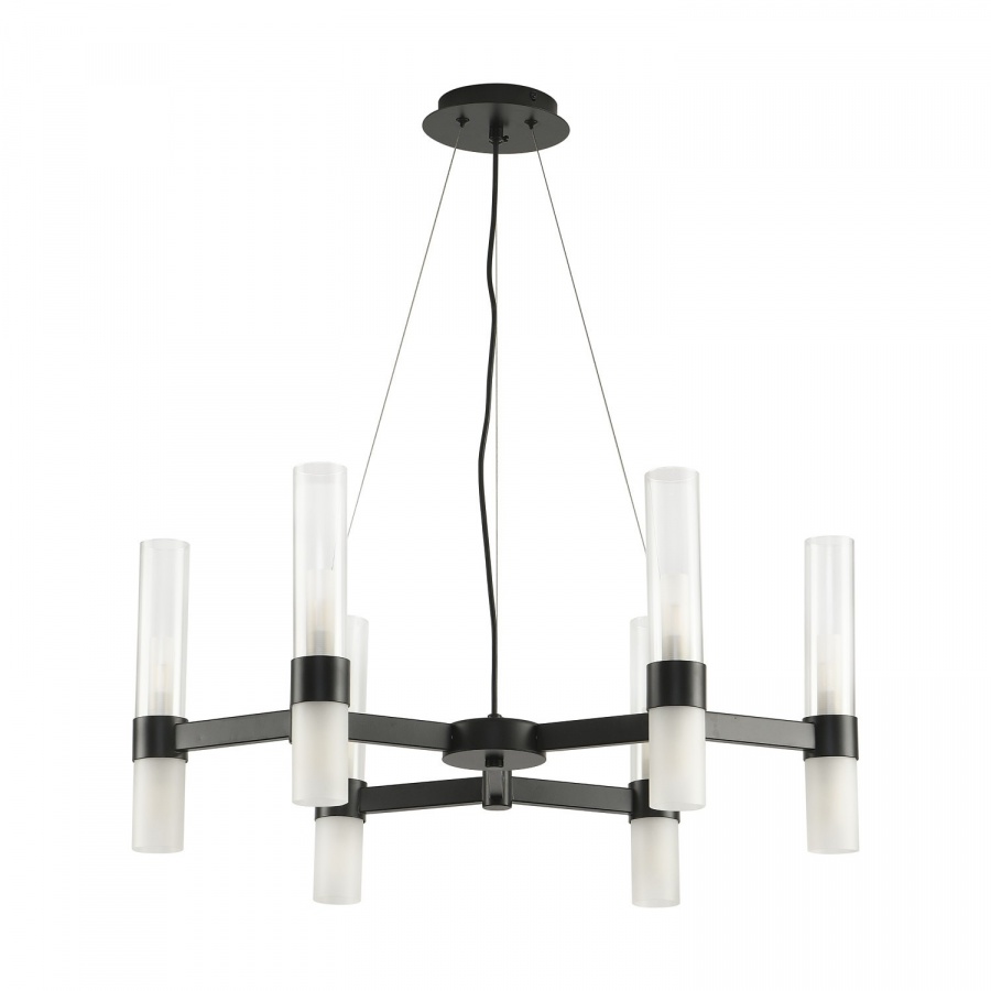 Lampa wisząca candela-6 czarna 70 cm