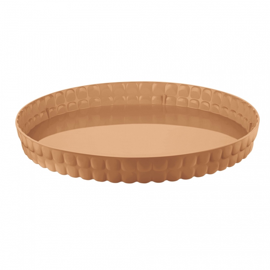 Okrągła taca, średnica 35,6 cm; terakota