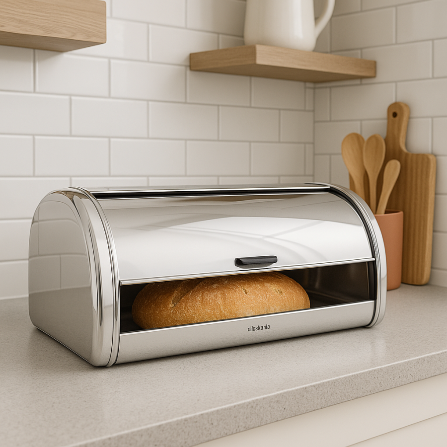 Chlebak kuchenny wypukły Brabantia stalowy