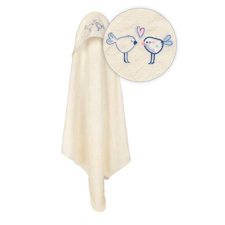 Kąpielowe okrycie niemowl. MAXIplus BIRDS 100x100