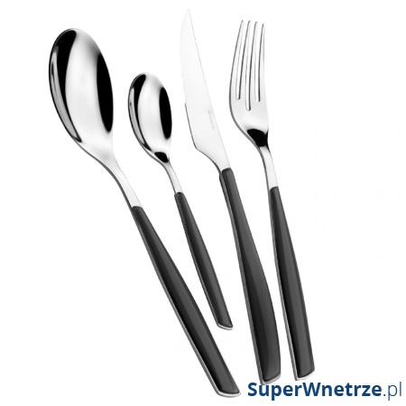 Zestaw sztućców 24 cz. Casa Bugatti Glamour czarny