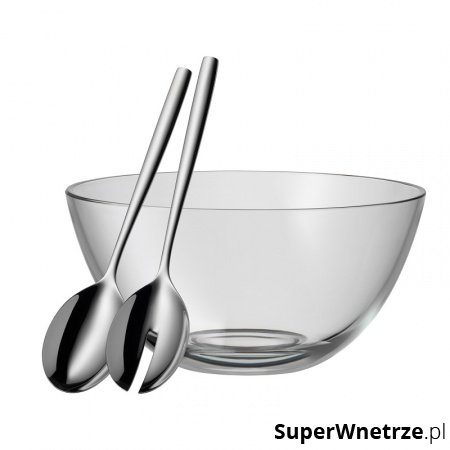 WMF - Szklana miska z łyżkami do sałaty